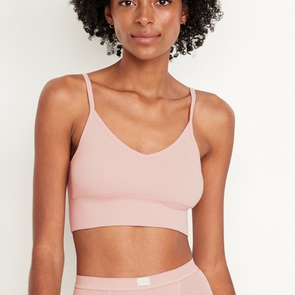 Old Navy Other - Women's Old Navy Pink seamless longline Bralette